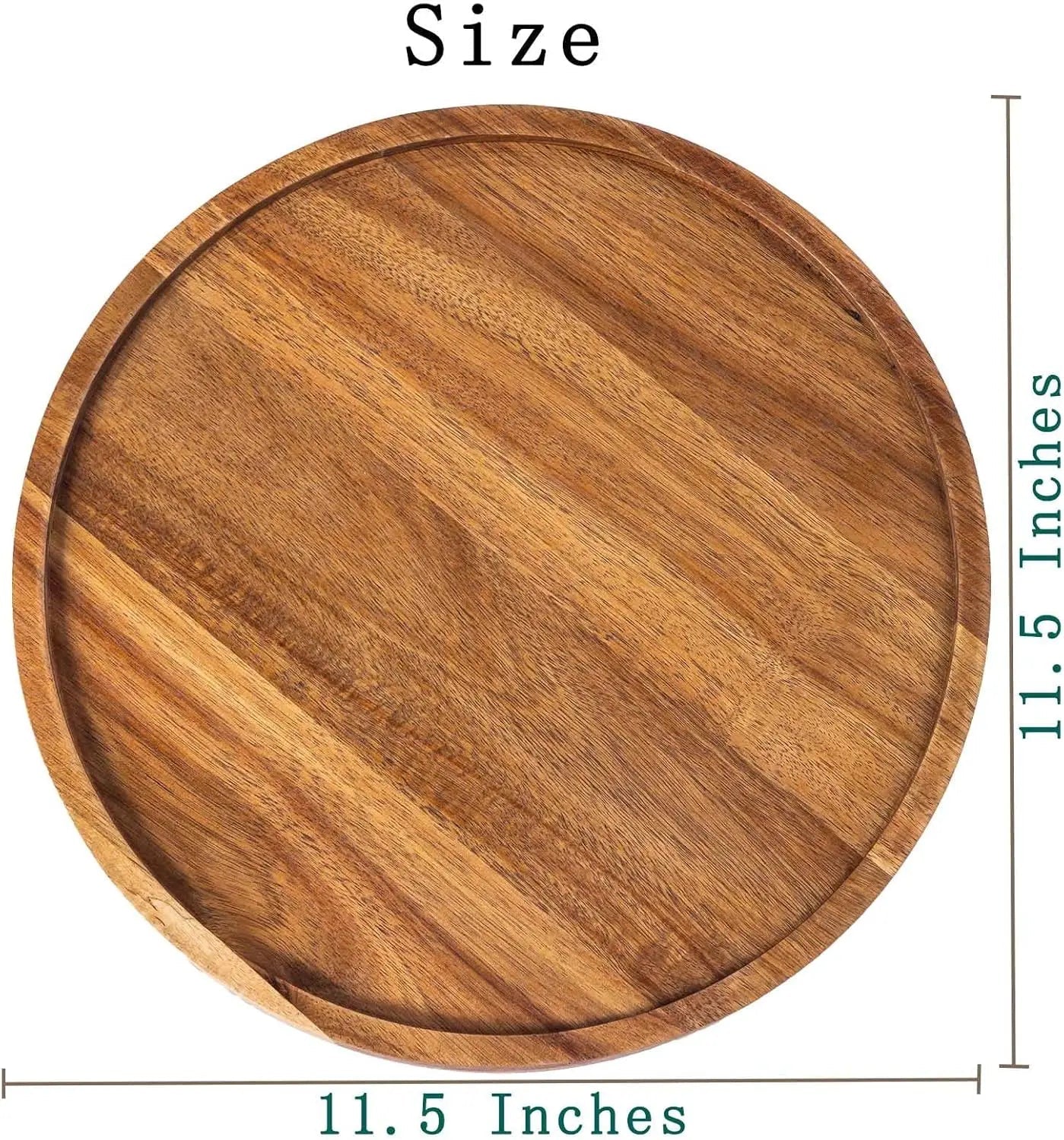 11.5" Natural Wooden Display & Serving Tray - OakoryOakory