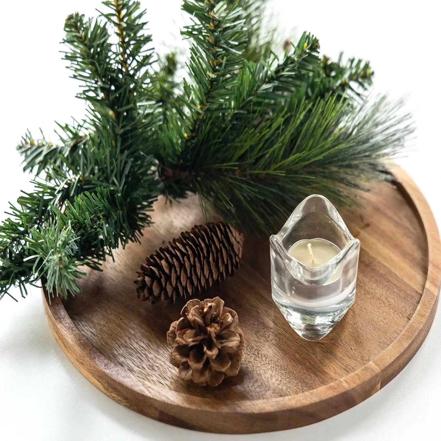 11.5" Natural Wooden Display & Serving Tray - OakoryOakory