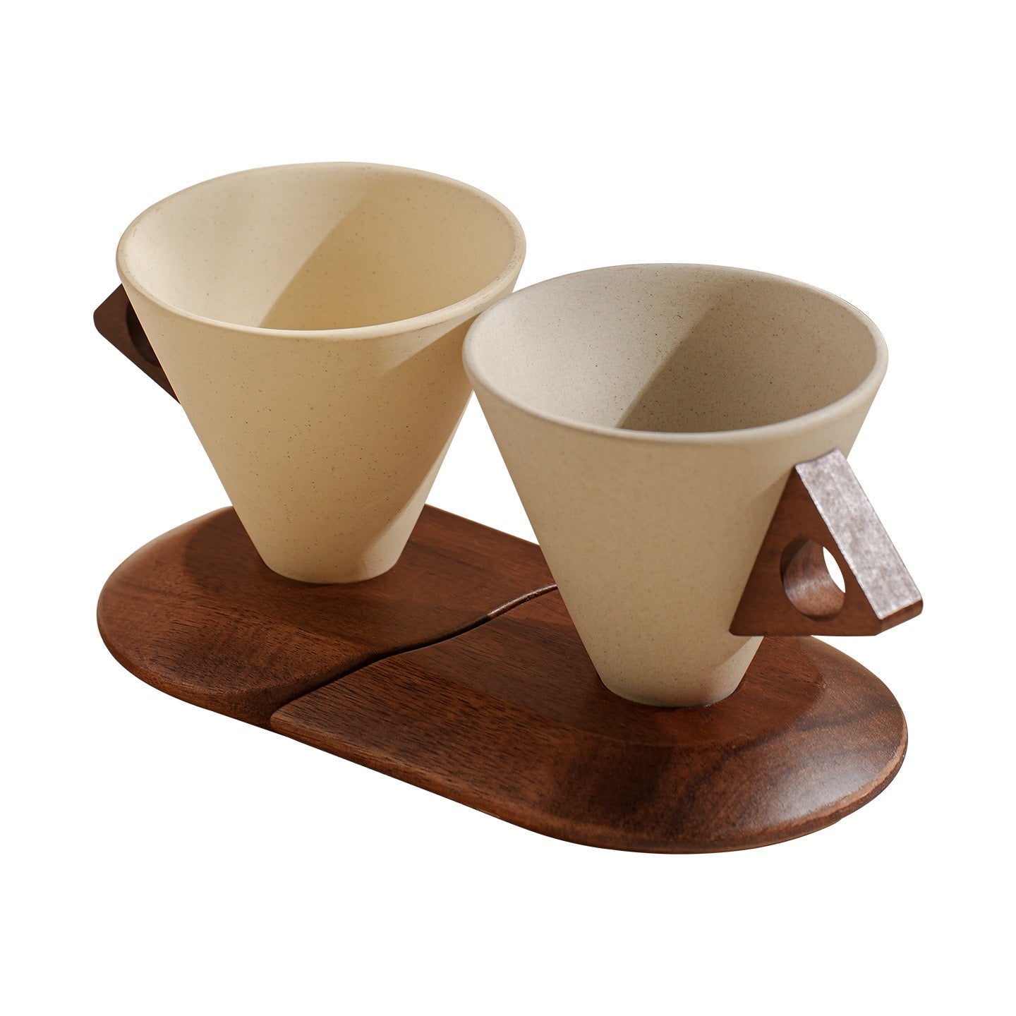 2 Pcs Handmade Rustic Stoneware Mug (250ml)