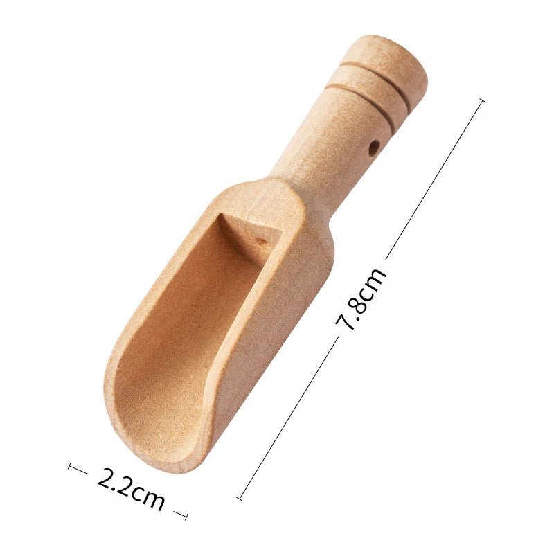 2Pcs Mini Beech Wood Spoons for Salt & Spices - OakoryOakory