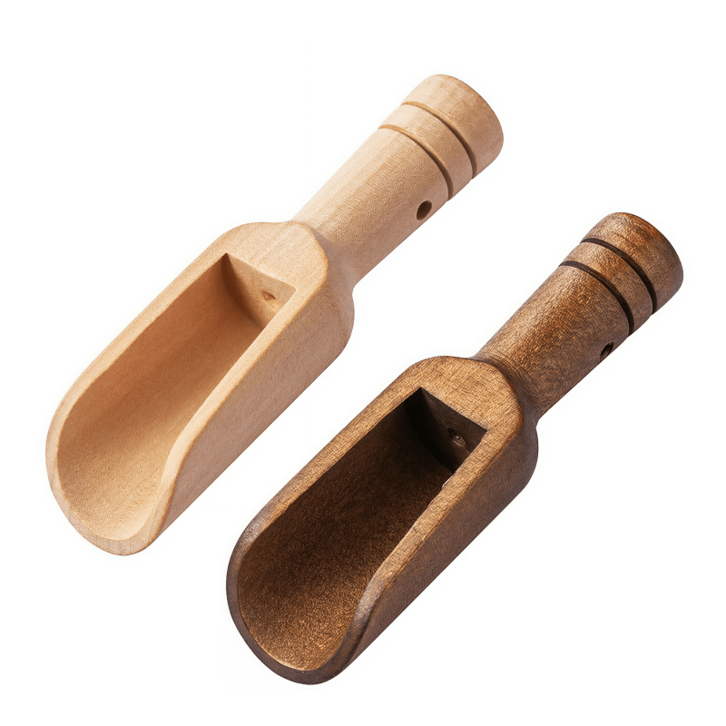 2Pcs Mini Beech Wood Spoons for Salt & Spices - OakoryOakory