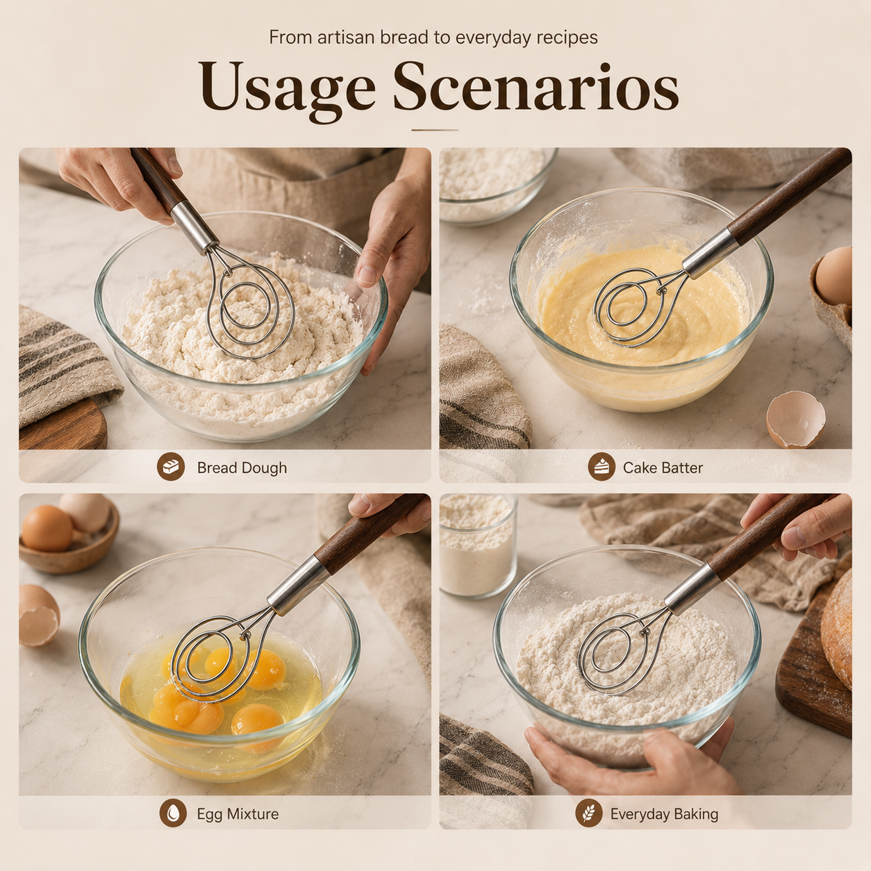 Wood Danish Dough Whisk
