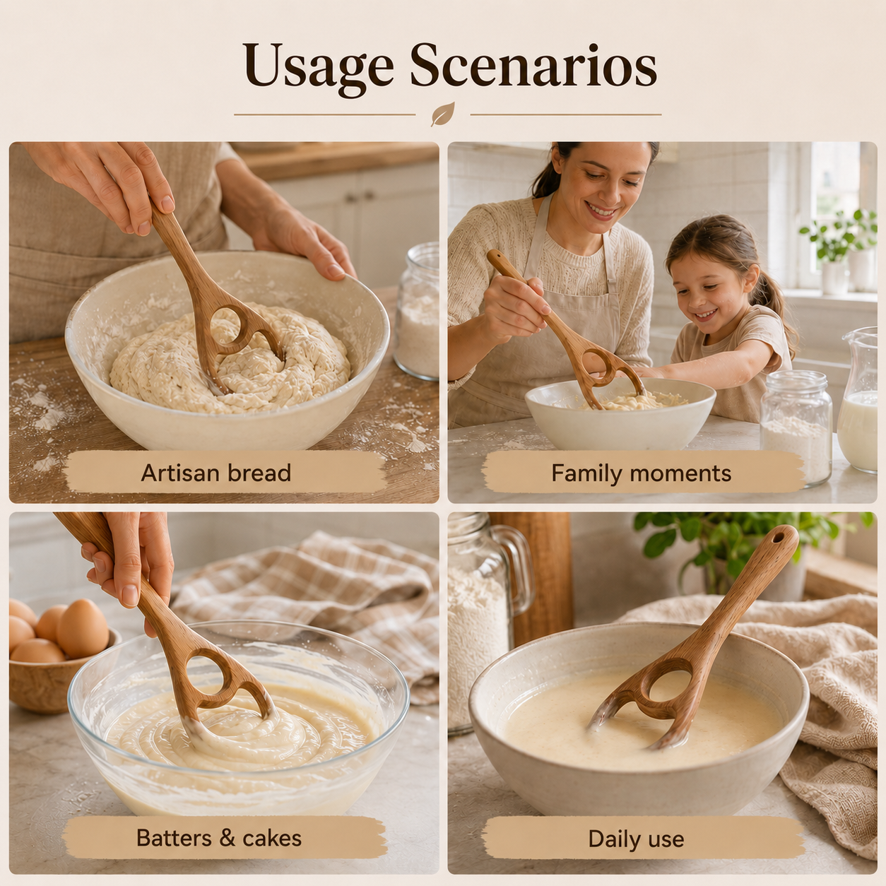 2 Pack Wooden Danish Dough Whisk