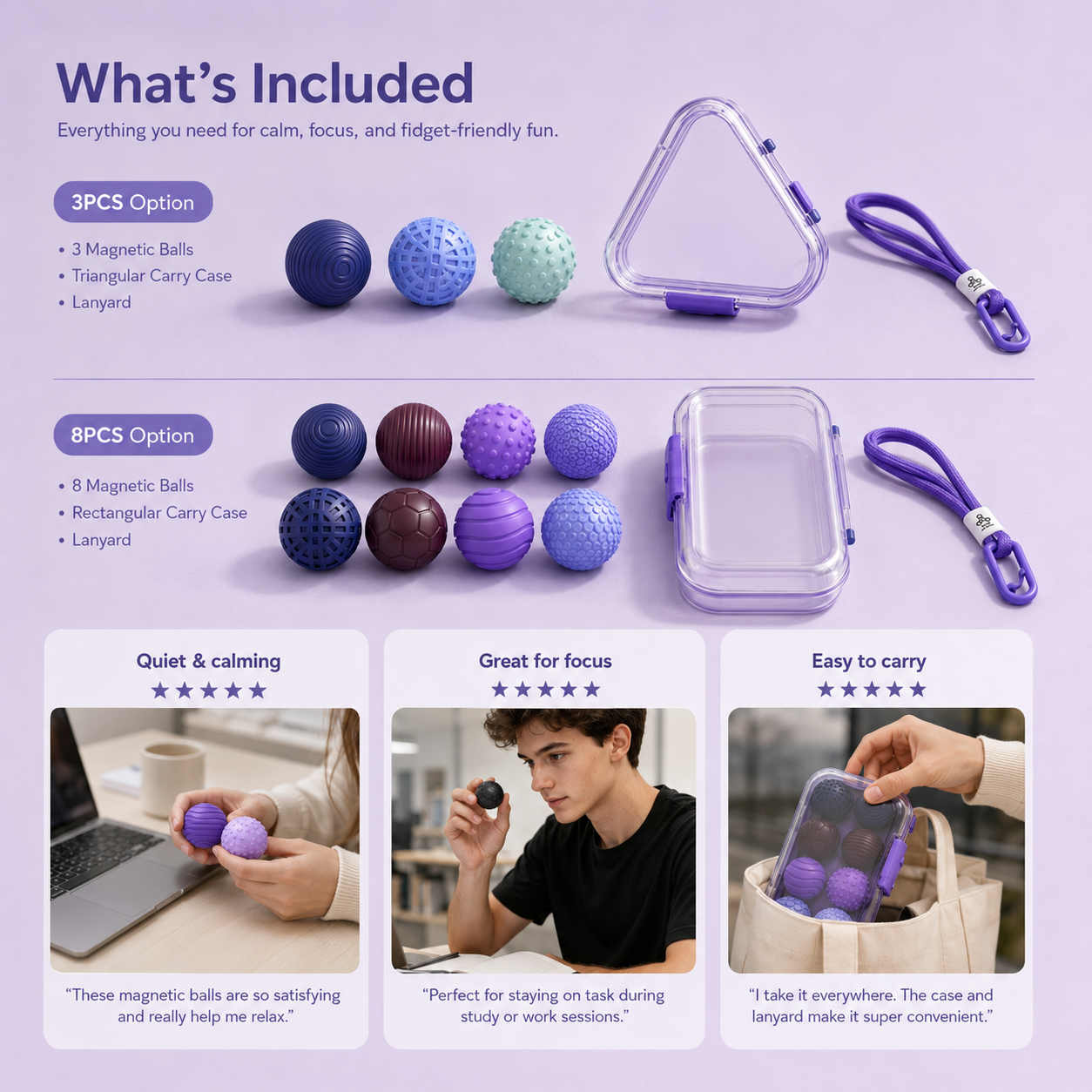 Silicone Magnetic Fidget Balls