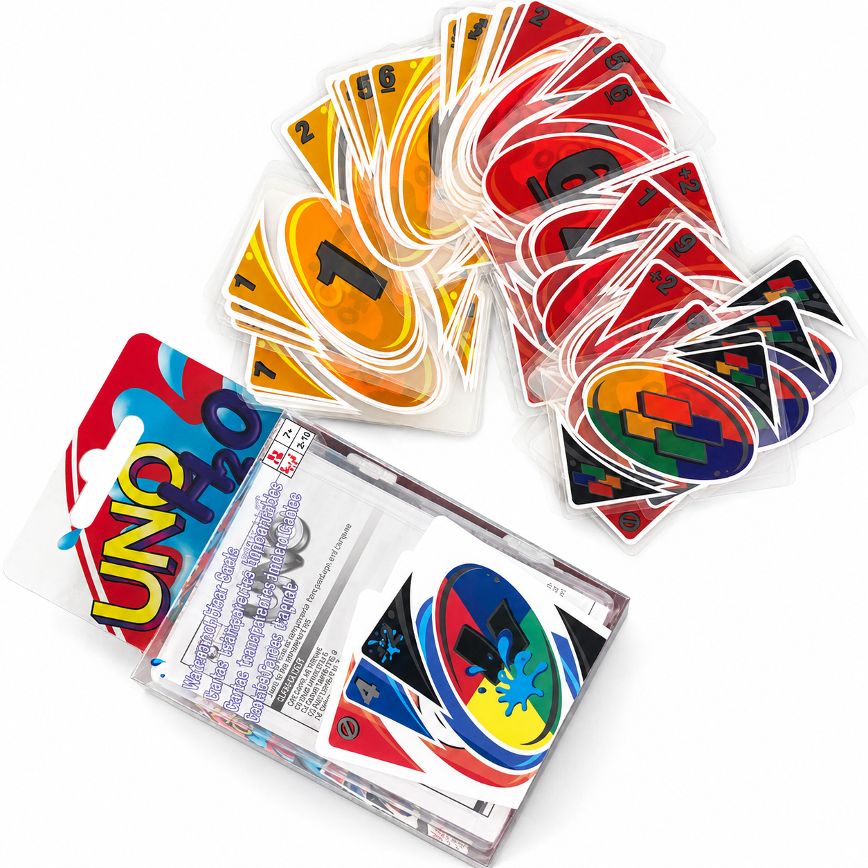 Waterproof Playing Cards, Clear PVC Card Game Set for Pool Games, 2 Pack