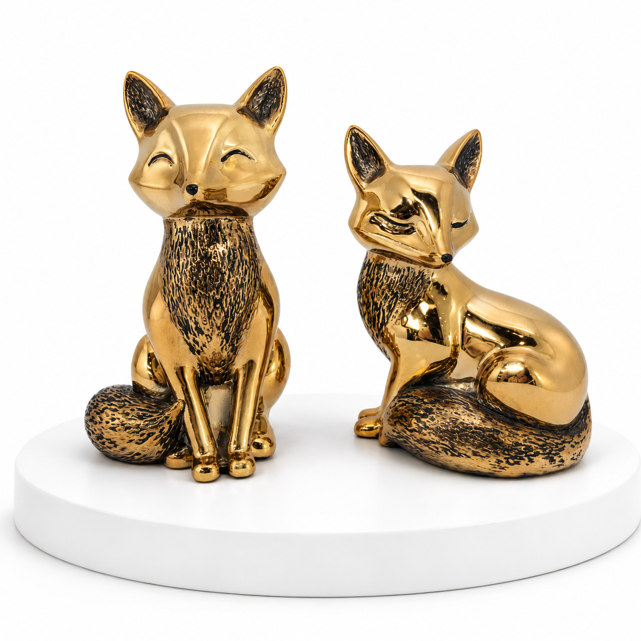 Golden Fox Family Ornament