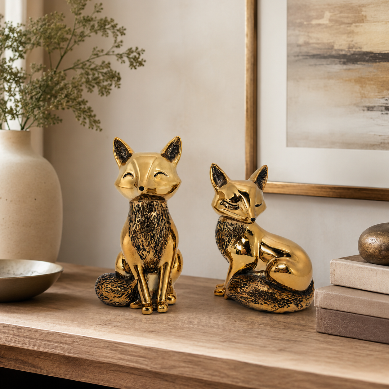 Golden Fox Family Ornament