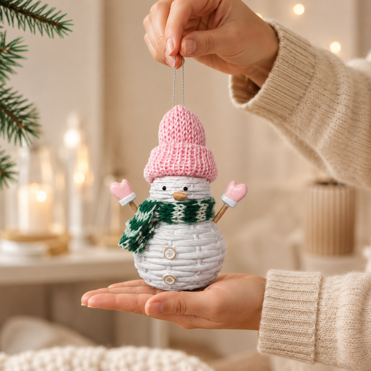 Snowman Winter Ornament