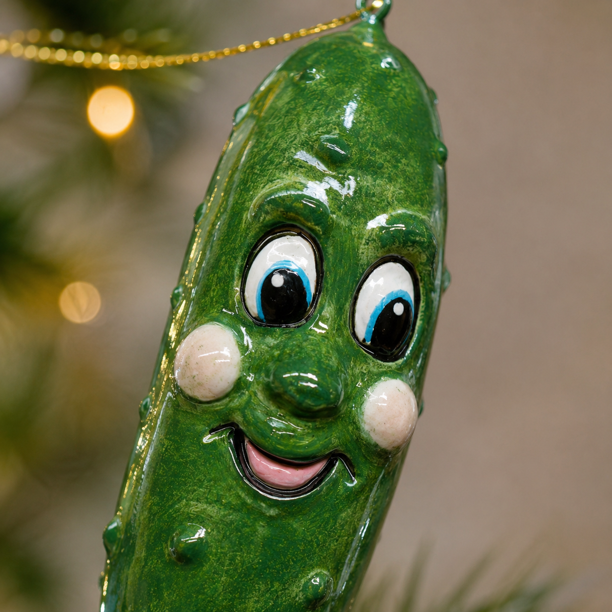 Cute Pickle Ornament