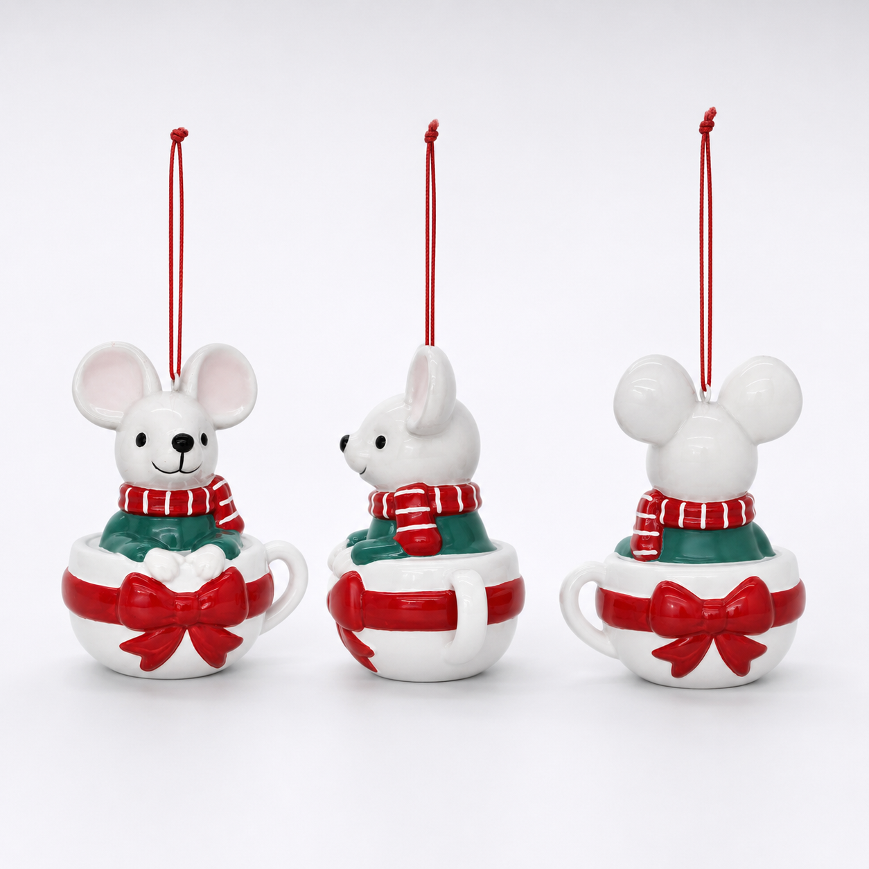 Mouse Tea Cup Ornament