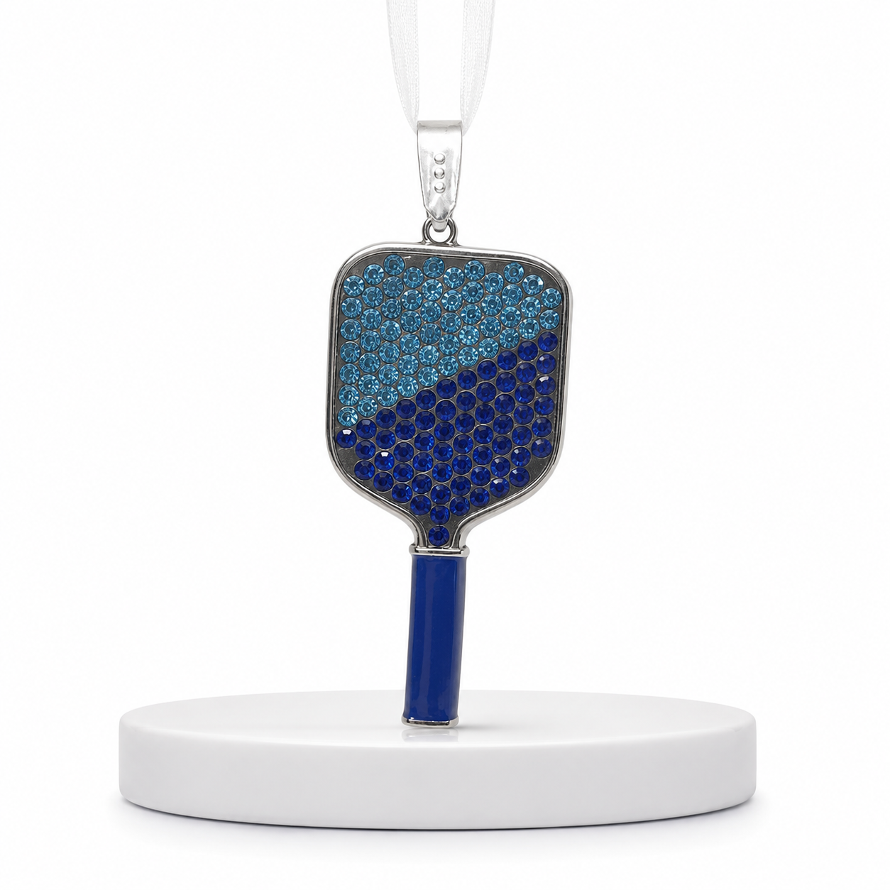 Blue Pickleball Ornament