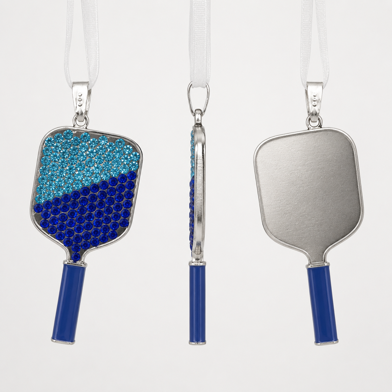 Blue Pickleball Ornament
