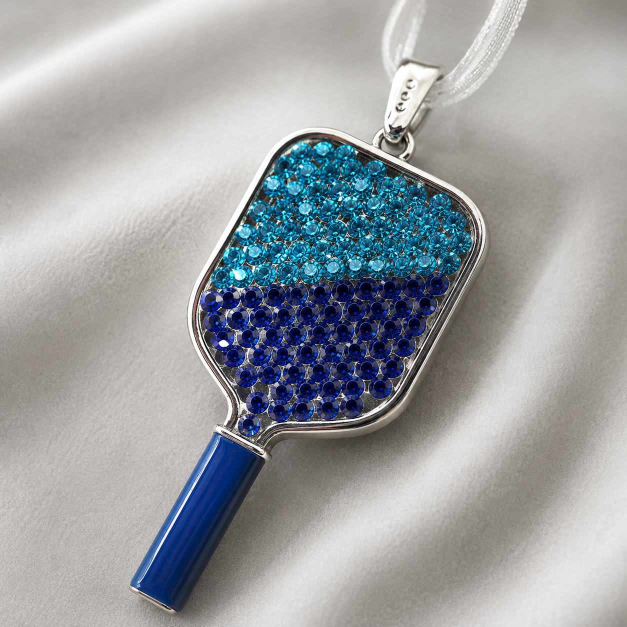 Blue Pickleball Ornament
