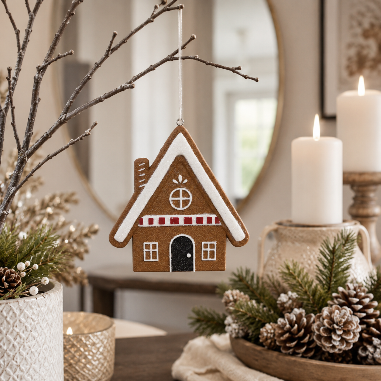 Gingerbread House Christmas Ornament