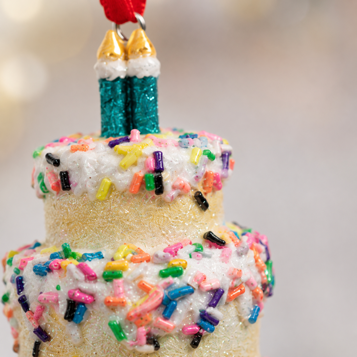 Colorful Birthday Cake Ornament