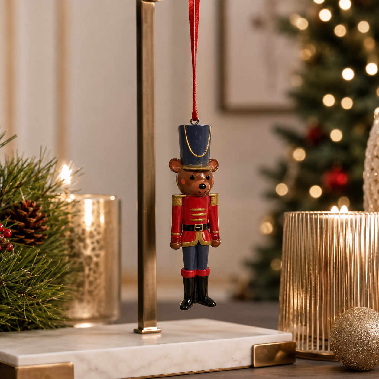 Nutcracker Bear Christmas Ornament