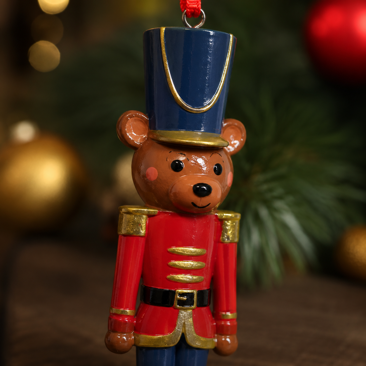 Nutcracker Bear Christmas Ornament