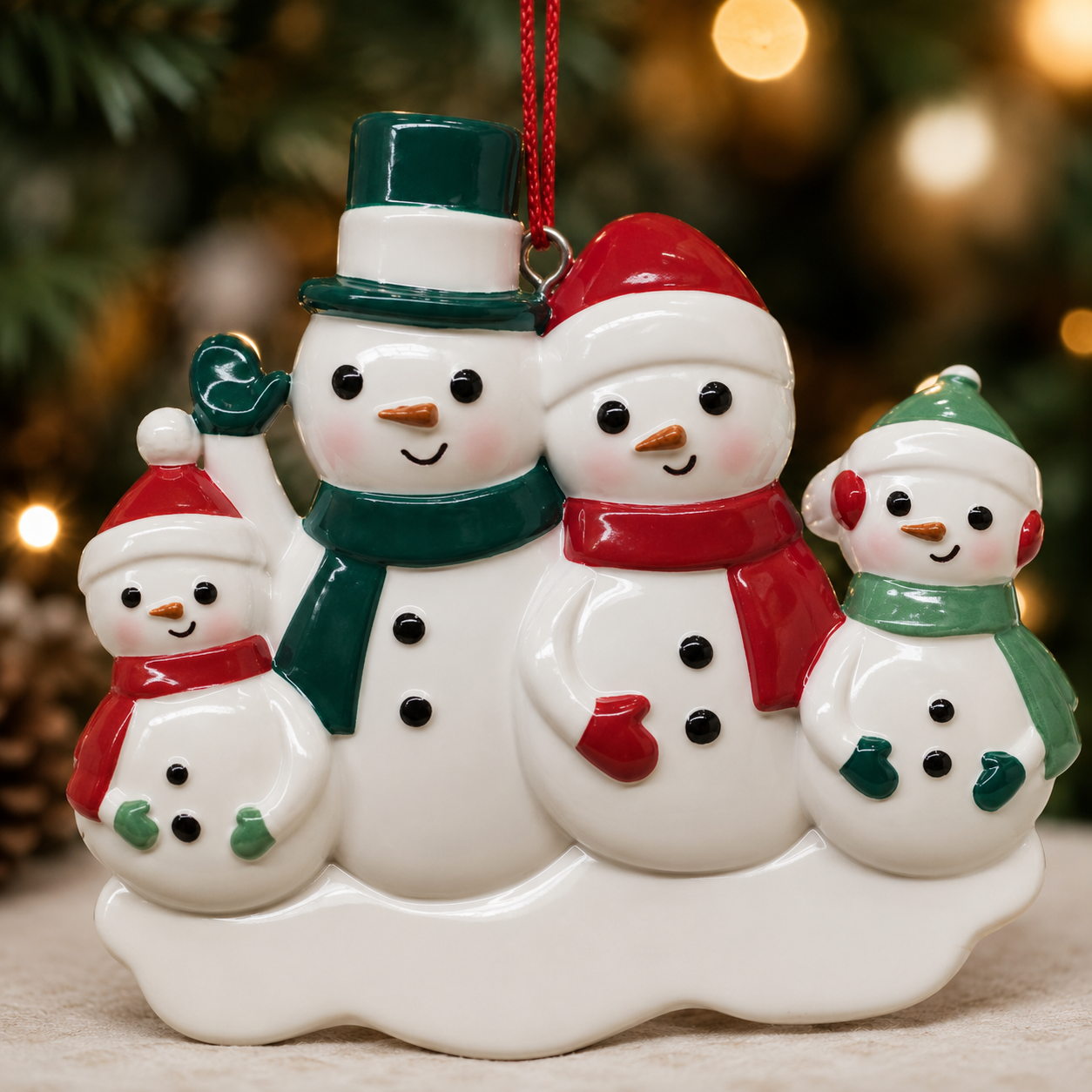 Snowman Family Ornament