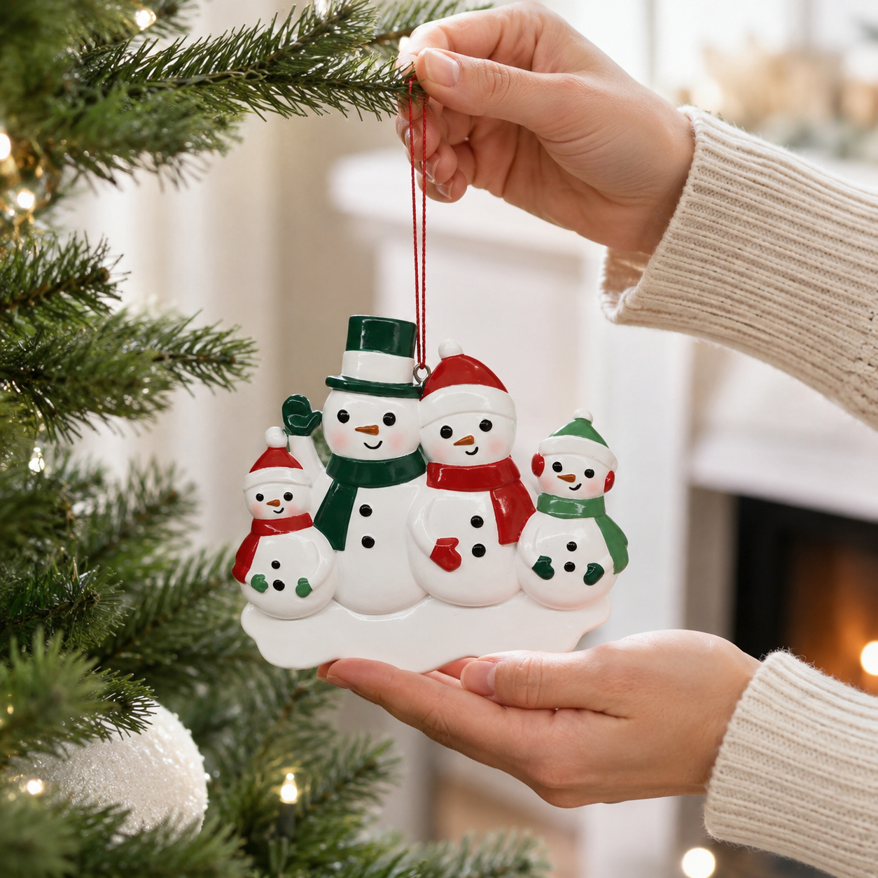 Snowman Family Ornament