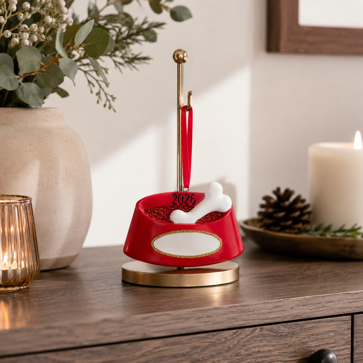 2026 Christmas Dog Bowl Ornament