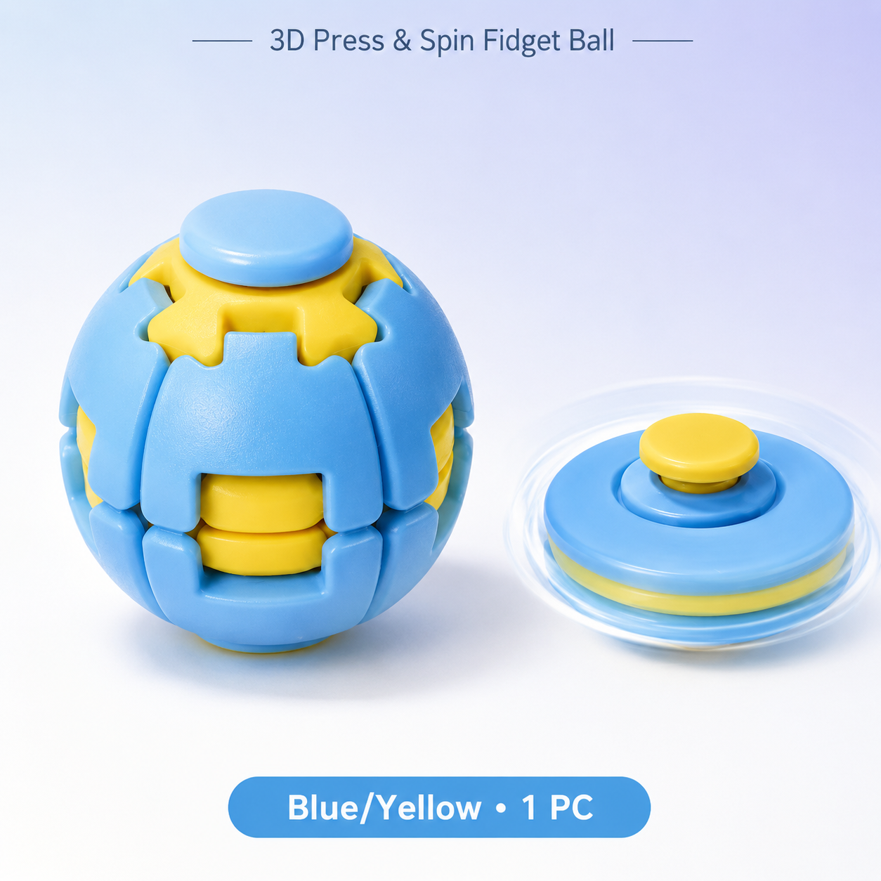 Transforming Press & Spin Fidget Ball