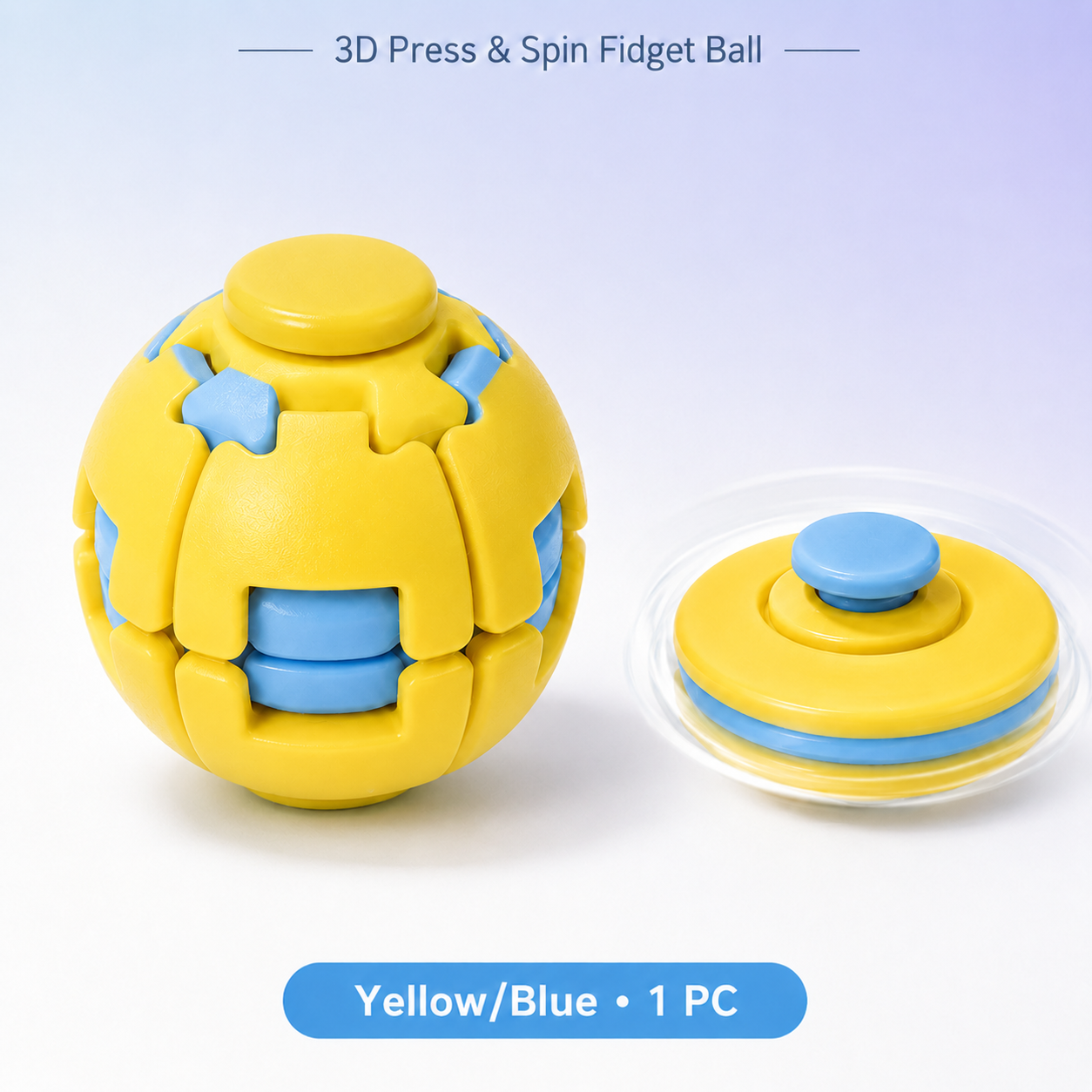 Transforming Press & Spin Fidget Ball