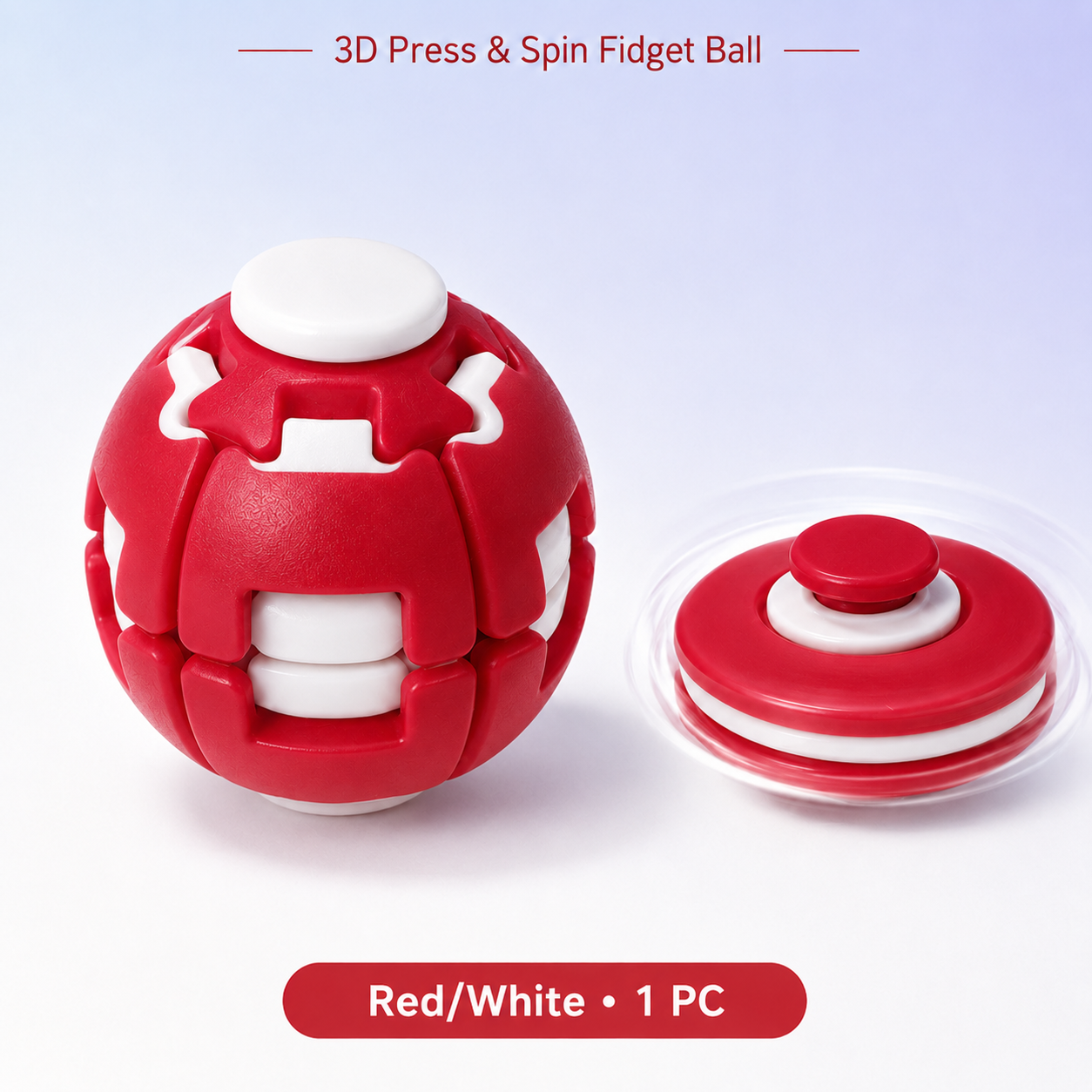 Transforming Press & Spin Fidget Ball