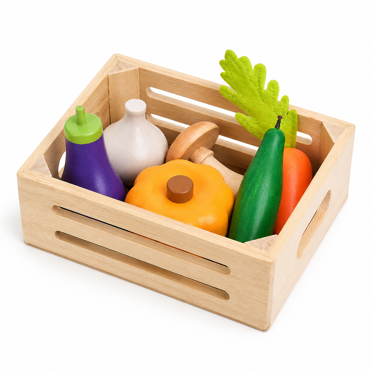Montessori Wooden Play Food Set - Pretend Kitchen Toys | oakory