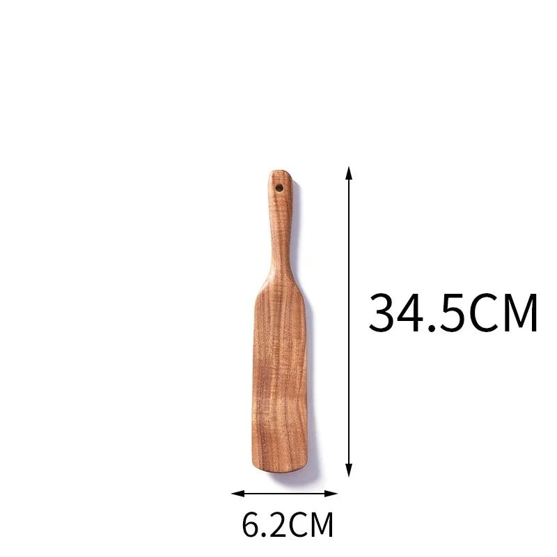 Acacia Wood Spatula Set – Nonstick Kitchen Utensils - OakoryOakory