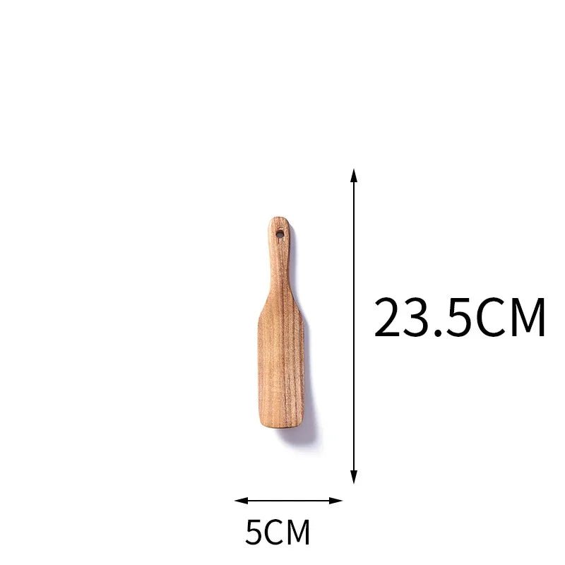 Acacia Wood Spatula Set – Nonstick Kitchen Utensils - OakoryOakory