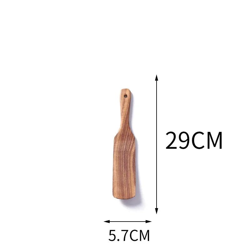 Acacia Wood Spatula Set – Nonstick Kitchen Utensils - OakoryOakory