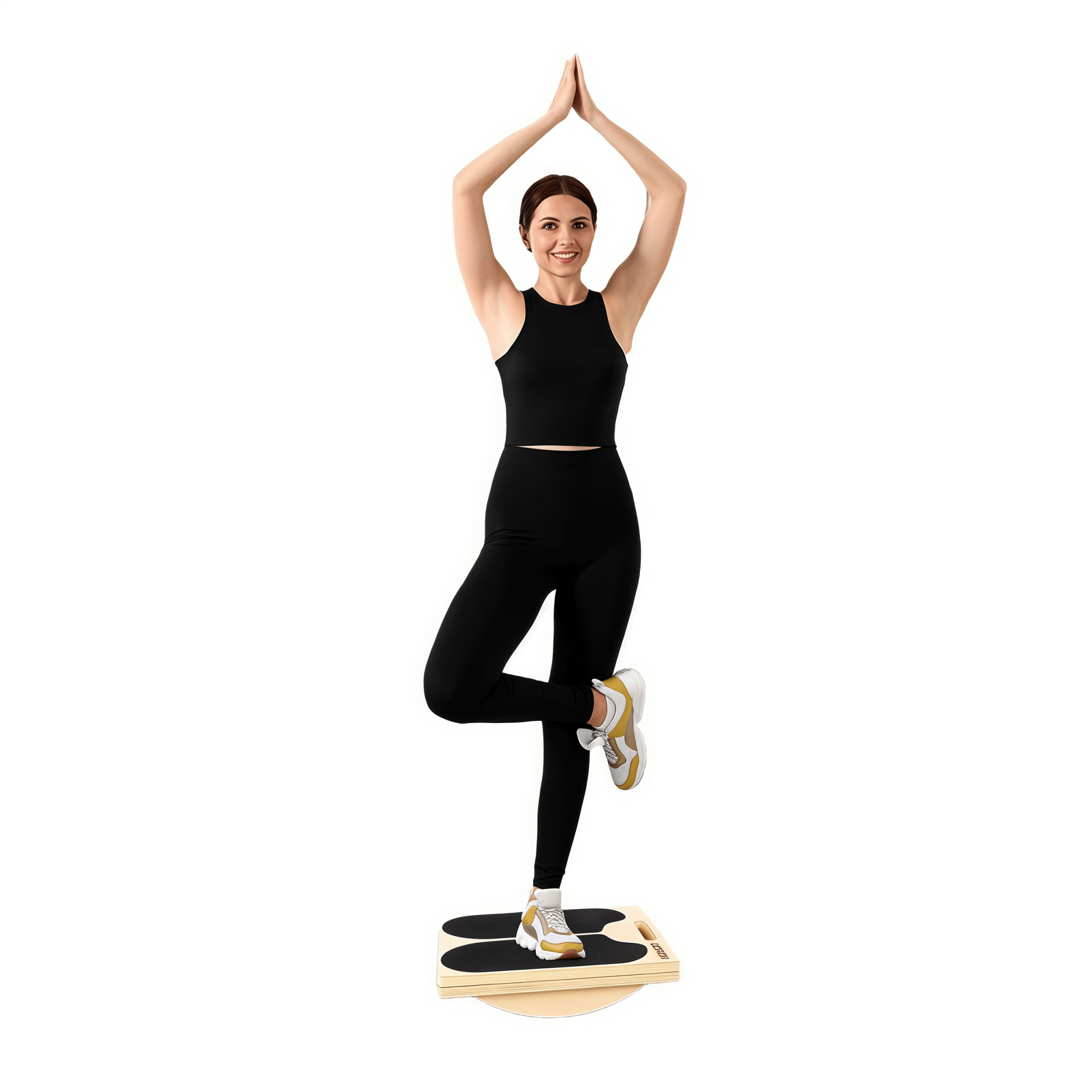 Adjustable Wooden Slant Board & Balance Board for Calf Stretching