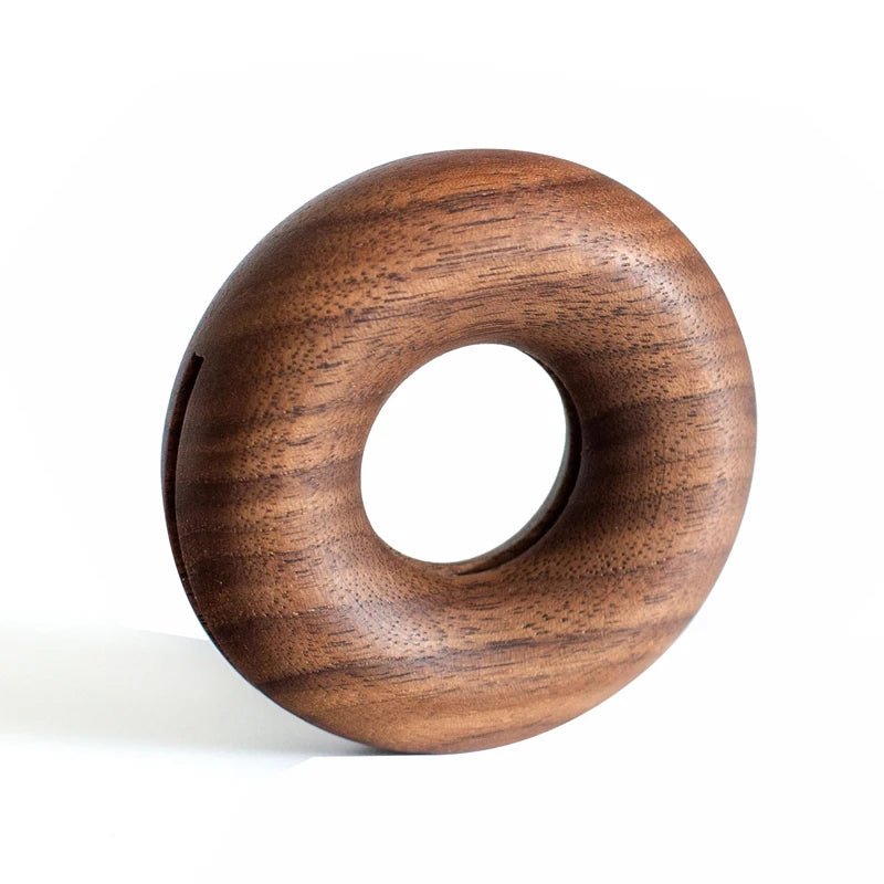 Donut Shape Wooden Bag Clips - Set of 2