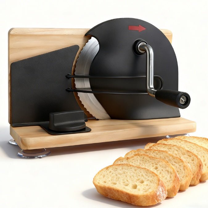 Manual Adjustable Bread Slicer | Vintage Wooden Slicer