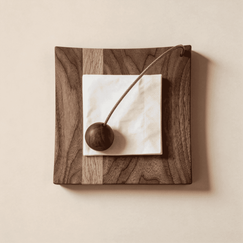 Napkin Holder with Weighted Arm