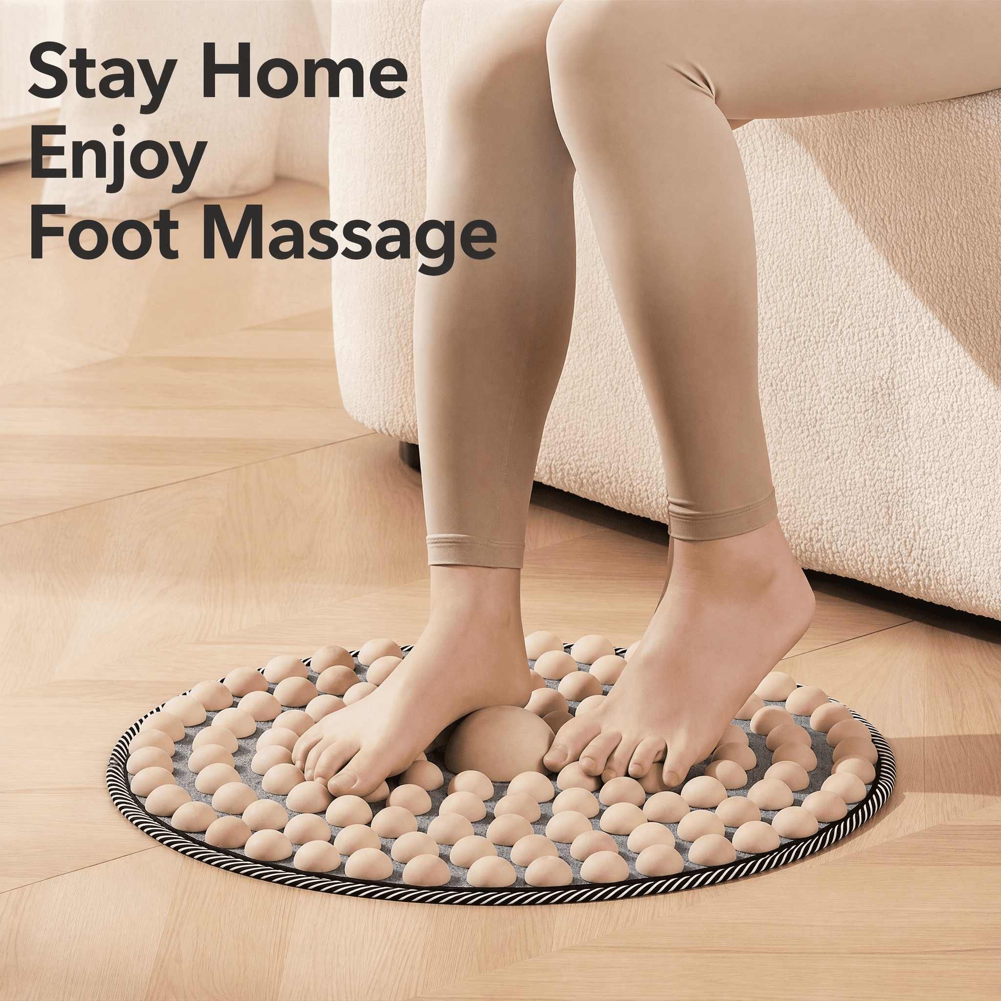 Natural Wood Foot Reflexology & Acupressure Mat