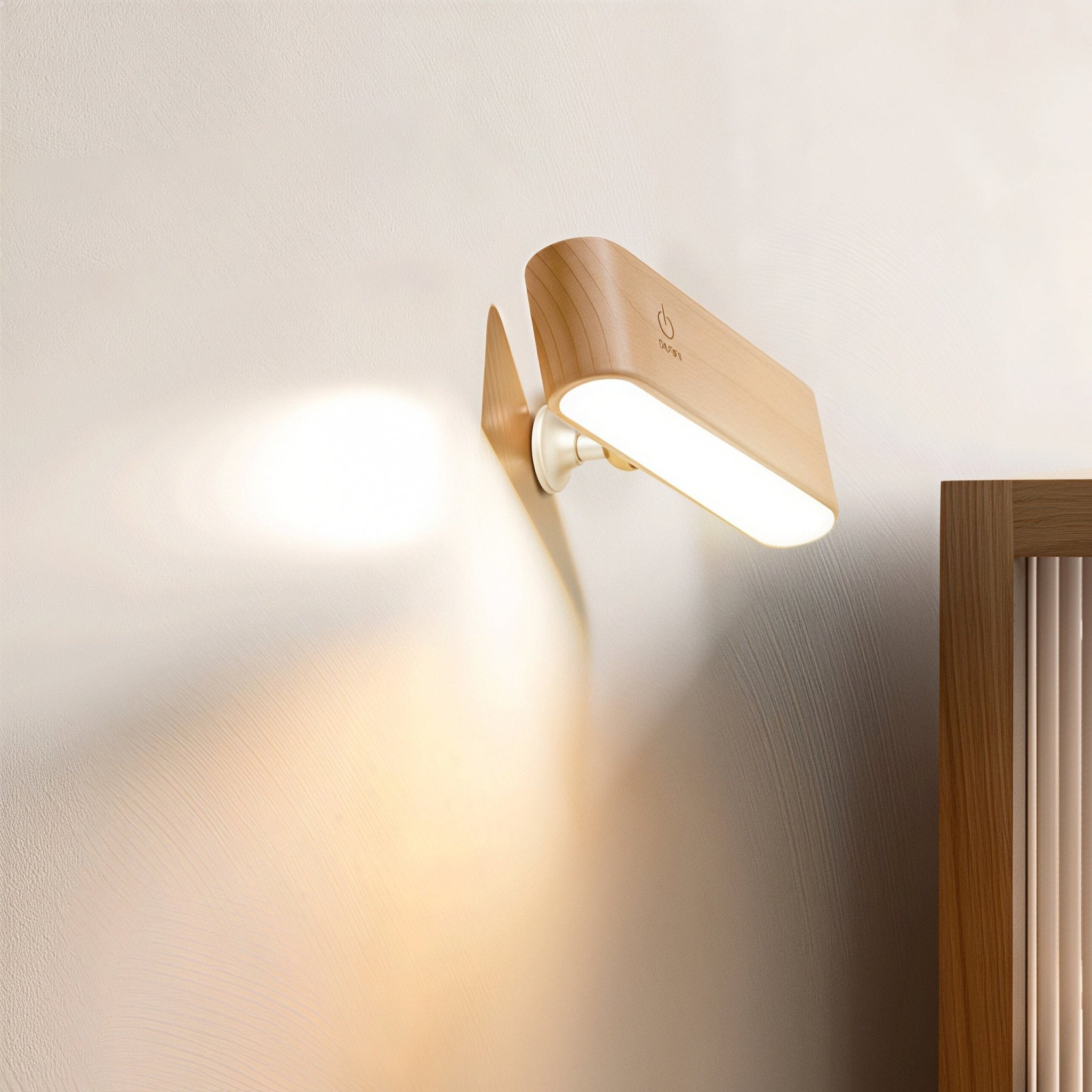 Solid Wood LED Desk Lamp Rechargeable - OakoryOakory