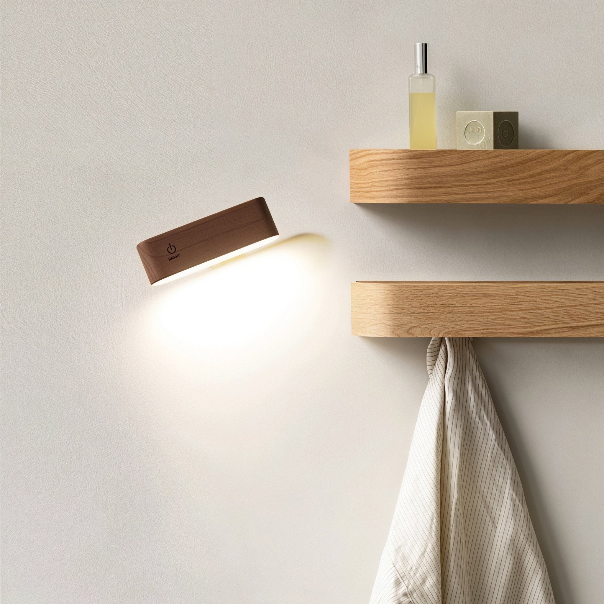 Solid Wood LED Desk Lamp Rechargeable - OakoryOakory