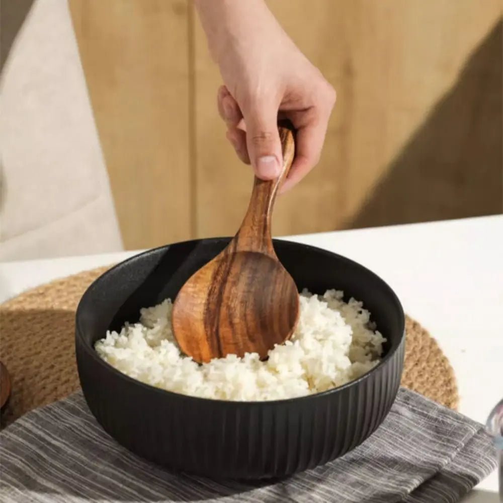Wooden Cooking Utensils Set with Storage Holder (4–8 PCS) - OakoryOakory