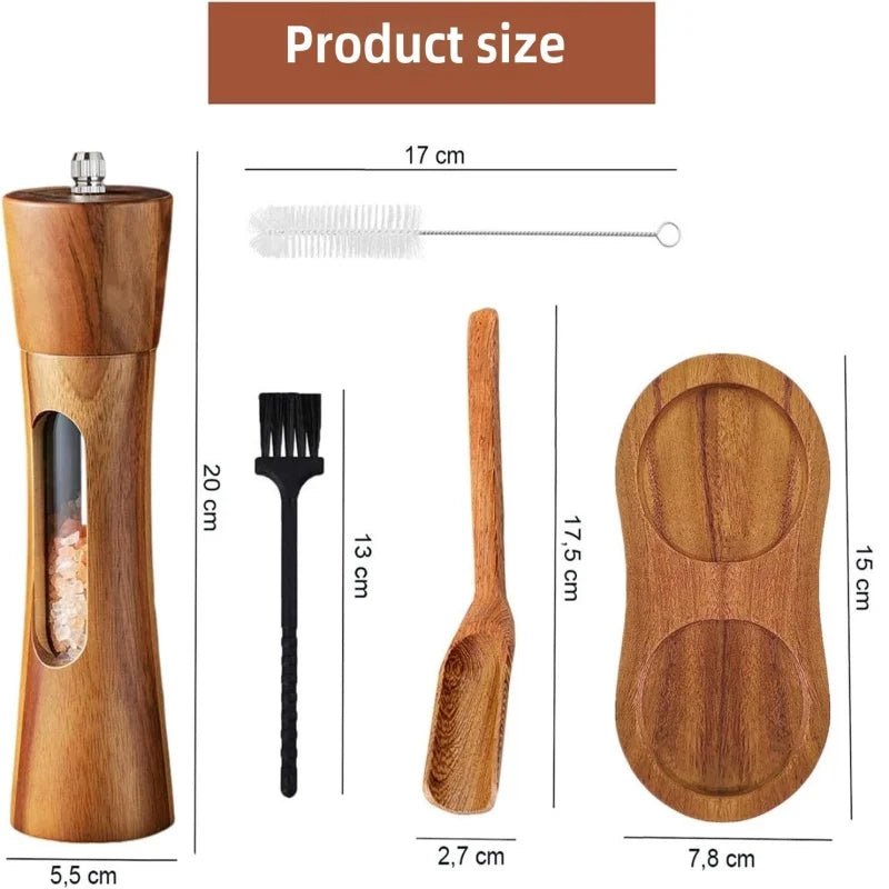 Wooden Salt & Pepper Grinder - OakoryOakory