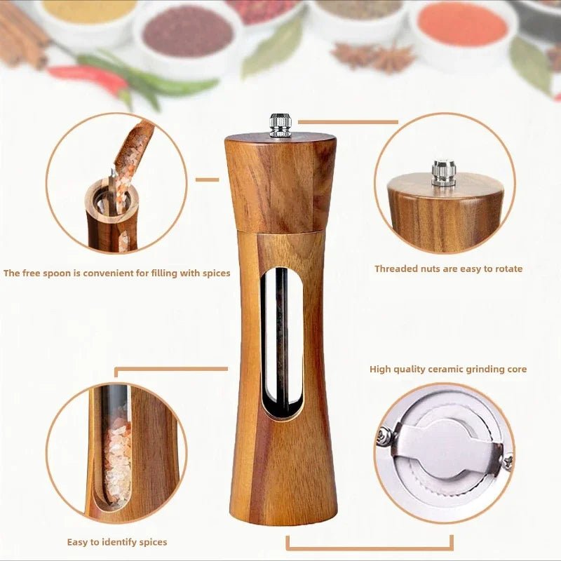Wooden Salt & Pepper Grinder - OakoryOakory